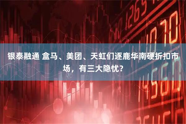 银泰融通 盒马、美团、天虹们逐鹿华南硬折扣市场，有三大隐忧？