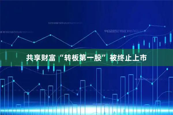 共享财富 “转板第一股” 被终止上市