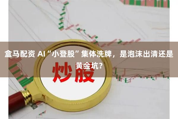 盒马配资 AI“小登股”集体洗牌，是泡沫出清还是黄金坑？
